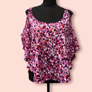 Guess Women's Pink Patterned Top